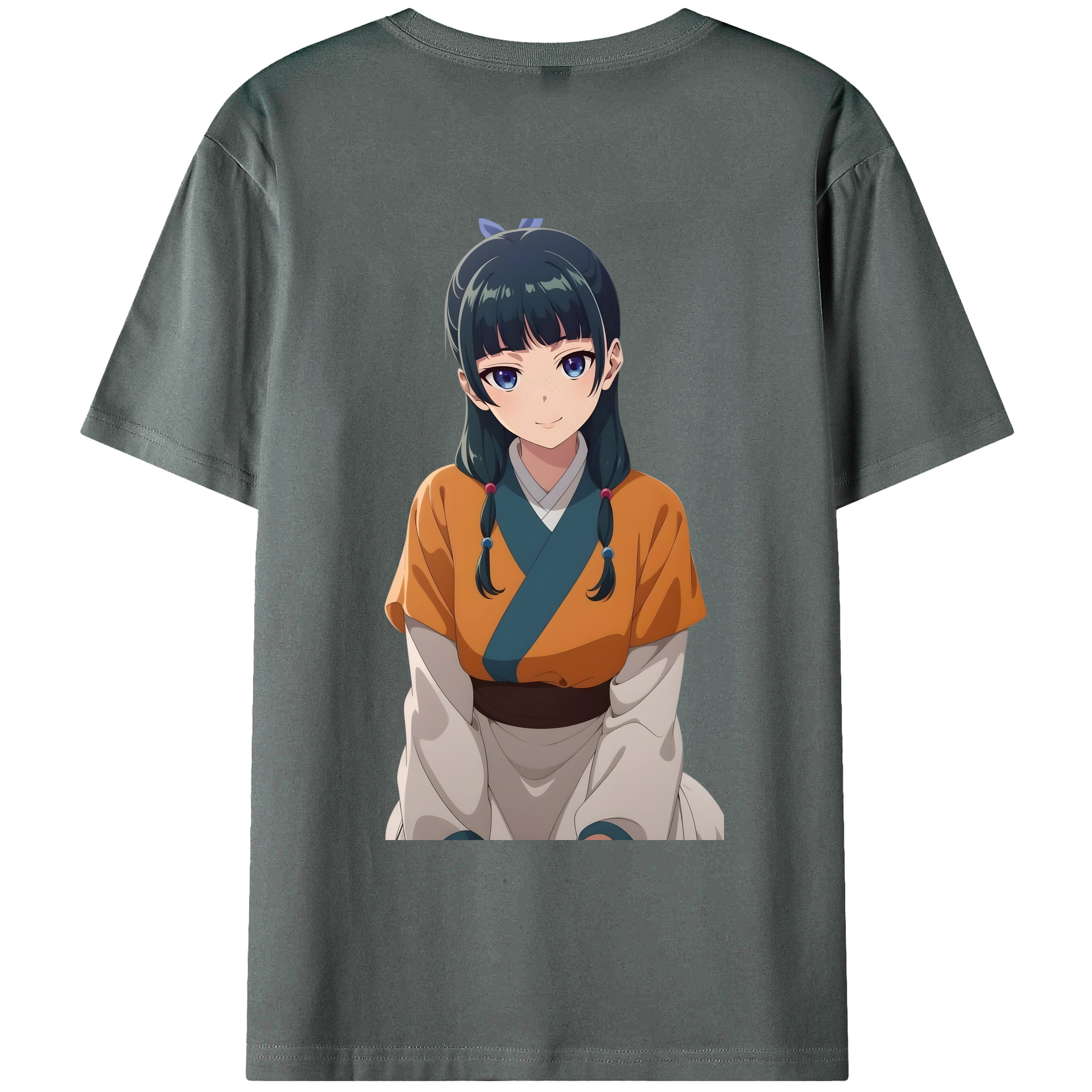 （画像用） 薬屋のひとりごと The Apothecary Diaries 綿100％ メンズ半袖Tシャツ（バックプリント） 通気性